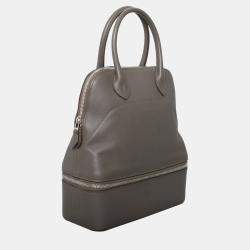 Pre Owned Hermes Grey Leather Bolide Secret Bag