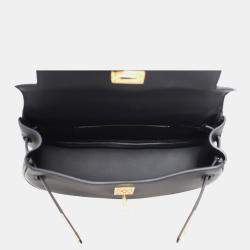 مملوكة مسبقًا Hermes Kelly Moove Black Leather Bag