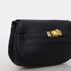 مملوكة مسبقًا Hermes Kelly Moove Black Leather Bag