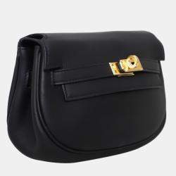 مملوكة مسبقًا Hermes Kelly Moove Black Leather Bag