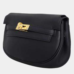 مملوكة مسبقًا Hermes Kelly Moove Black Leather Bag