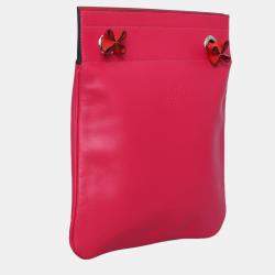 Pre Owned Hermes Pink Leather Mini Aline Bag