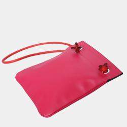 Pre Owned Hermes Pink Leather Mini Aline Bag