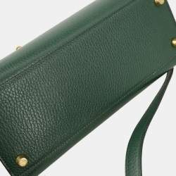 Pre Owned Hermes Kelly Sport MM Green Ardennes Calfskin Leather Shoulder Bag