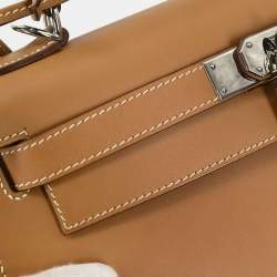 Pre Owned Hermes Natural Chamonix Kelly 28 Sellier 2way Handbag