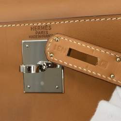 Pre Owned Hermes Natural Chamonix Kelly 28 Sellier 2way Handbag