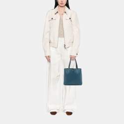 Pre Owned Hermes Blue Clemence Double Sens 28