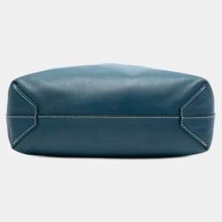 Pre Owned Hermes Blue Clemence Double Sens 28