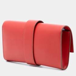 مملوكة مسبقًا Hermes Red Tadelakt Medor Clutch 23
