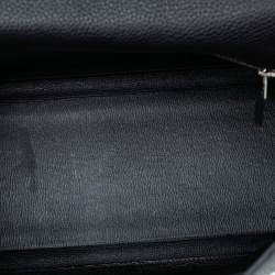 مملوكة مسبقًا Hermes Black Togo Kelly II Retourne 35