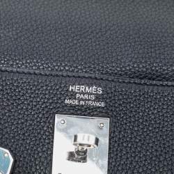 مملوكة مسبقًا Hermes Black Togo Kelly II Retourne 35
