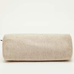 Pre Owned Hermes Herbag Cabas MM Natural/Chocolate Toile and Vache Hunter Bag