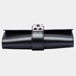 Pre Owned Hermes Black Tadelakt Medor Clutch 23