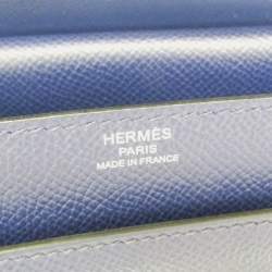 Pre Owned Hermes Verrou Epsom Leather Shoulder Bag Navy