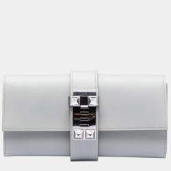 Pre Owned Hermes Tadelakt Medor Clutch 23