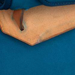 Pre Owned حقيبة هيرمس بلو، بني توايل هيرباج زيپ 31