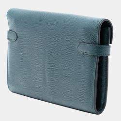 Pre Owned Hermes Green Epsom Kelly Longue Wallet