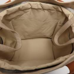 Pre Owned Hermes Cabriole Beige/Brown Canvas Nappy Tote Bag