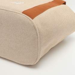 Pre Owned Hermes Cabriole Beige/Brown Canvas Nappy Tote Bag