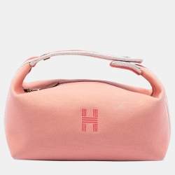 مملوكة مسبقًا Hermes Orange Small Toile Bride A Brac Case