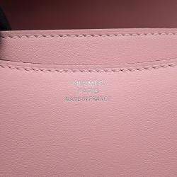 Pre Owned Hermes Constance3 Miroir Rose Sakura Swift Leather Size Mini