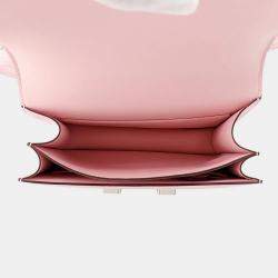 Pre Owned Hermes Constance3 Miroir Rose Sakura Swift Leather Size Mini