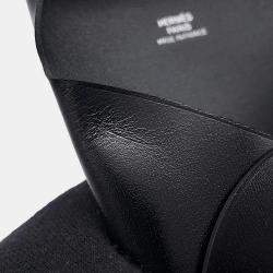 Pre Owned Hermes Bastia Black Box Calf Leather