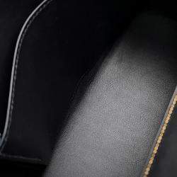 مملوكة مسبقًا Hermes Kelly Padded Sellier Black Swift Leather Size 25