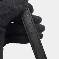 مملوكة مسبقًا Hermes Kelly Padded Sellier Black Swift Leather Size 25