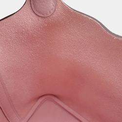 مملوكة مسبقًا Hermes Picotin Lock 18 Rose Sakura Taurillon Clemence Handbag
