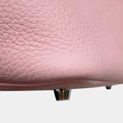 مملوكة مسبقًا Hermes Picotin Lock 18 Rose Sakura Taurillon Clemence Handbag
