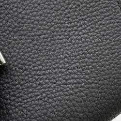 Pre Owned Hermes Sac A Depeches Black Togo Leather Size 21