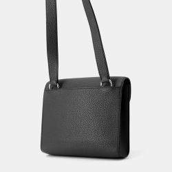 Pre Owned Hermes Sac A Depeches Black Togo Leather Size 21