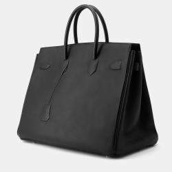 مملوكة مسبقًا Hermes Birkin Shadow Black Swift Leather Size 35