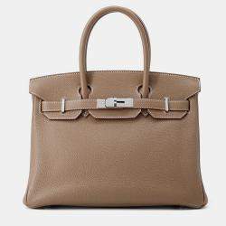 مملوكة مسبقًا Hermes Birkin Etoupe Togo Leather Size 30