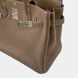 Pre Owned Hermes Birkin Etoupe Togo Leather Size 30