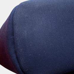 مملوكة مسبقًا حقيبة هيرمس "ساكد بانسيغ غروم" قماش توال شيفرون أزرق/تيو