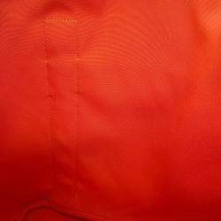 مملوكة مسبقًا حقيبة هيرمس "ساكد بانسيغ غروم" قماش توال شيفرون أزرق/تيو