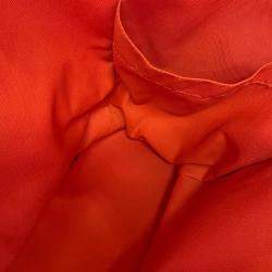 مملوكة مسبقًا حقيبة هيرمس "ساكد بانسيغ غروم" قماش توال شيفرون أزرق/تيو