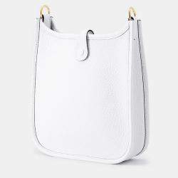 مملوكة مسبقًا Hermes Evelyne New White Taurillon Clemence Size Tpm