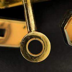 Pre Owned Hermes Kelly Retourne Black Gulliver Leather Size 35