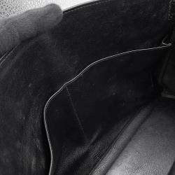 Pre Owned Hermes Kelly Retourne Black Gulliver Leather Size 35