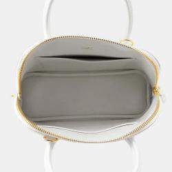 Pre Owned Hermes Bolide 1923 New White Evercolor Size 25