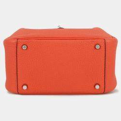 Pre Owned Hermes Lindy Rose Texas Taurillon Clemence Size Mini