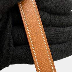 Pre Owned Hermes Kelly Sellier Gold Courchevel Size 32