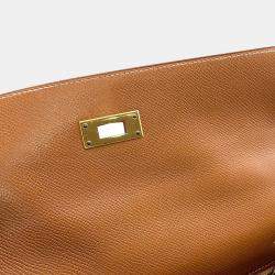 Pre Owned Hermes Kelly Sellier Gold Courchevel Size 32