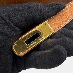 Pre Owned Hermes Kelly Sellier Gold Courchevel Size 32