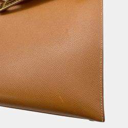 Pre Owned Hermes Kelly Sellier Gold Courchevel Size 32