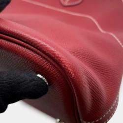 Pre Owned Hermes Bolide Relax Rouge H Epsom Size 35