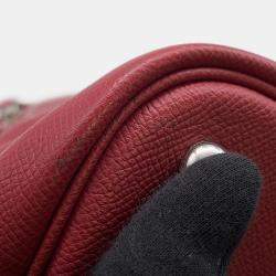 Pre Owned Hermes Bolide Relax Rouge H Epsom Size 35